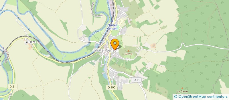 localisation de l'entreprise JOEL BOISSIERE CONSEIL (JBC)  CHATEL-CENSOIR