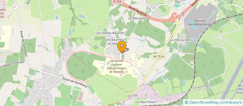 localisation de l'entreprise JOEL CASTEX à BOUGUENAIS