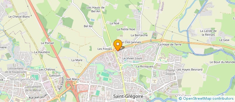 localisation de l'entreprise JOEL CUISINIER SARL  SAINT-GREGOIRE