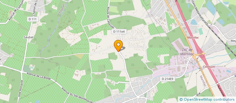 localisation de l'entreprise JOEL DUCOS  MARTILLAC