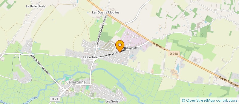 localisation de l'entreprise JOEL GILET à SALLERTAINE