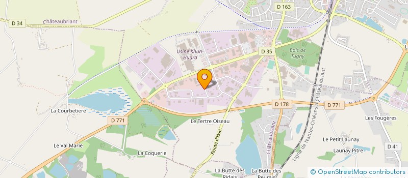 localisation de l'entreprise JOEL LANOE à CHATEAUBRIANT