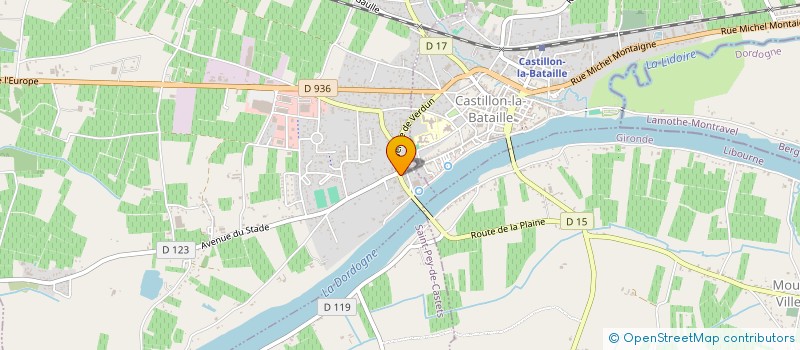 localisation de l'entreprise JOEL PALACIO FINANCE à SAINT-MAGNE-DE-CASTILLON