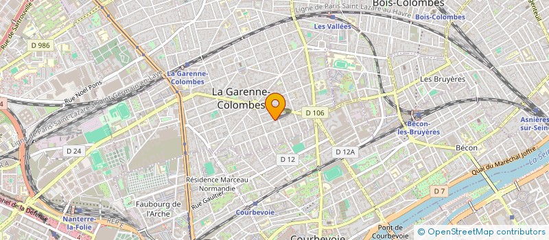 localisation de l'entreprise JOEL PARQUETS à LA GARENNE-COLOMBES