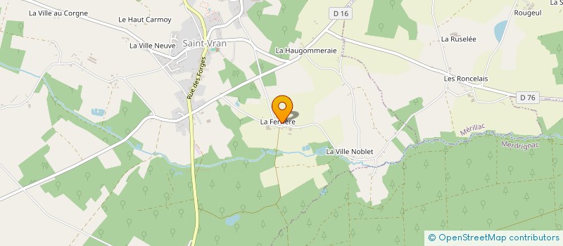 localisation de l'entreprise JOEL RUELLAN TRANSPORTS SARL  SAINT-VRAN