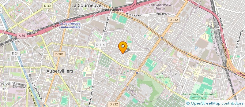 localisation de l'entreprise JOEL THOMAS AUDIOVISUEL à AUBERVILLIERS