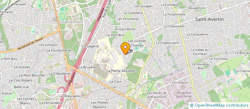 localisation de l'entreprise JOELLE BILLAND IMMOBILIER à SAINT-AVERTIN