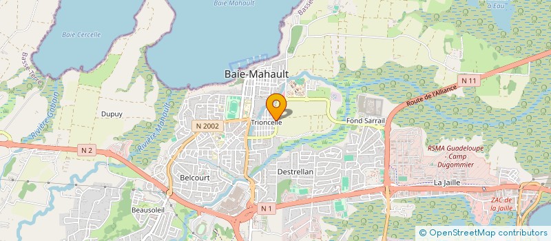 localisation de l'entreprise JOELYNE  BAIE-MAHAULT