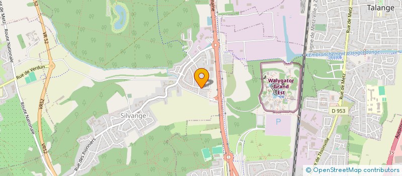 localisation de l'entreprise JOEUF  MARANGE-SILVANGE