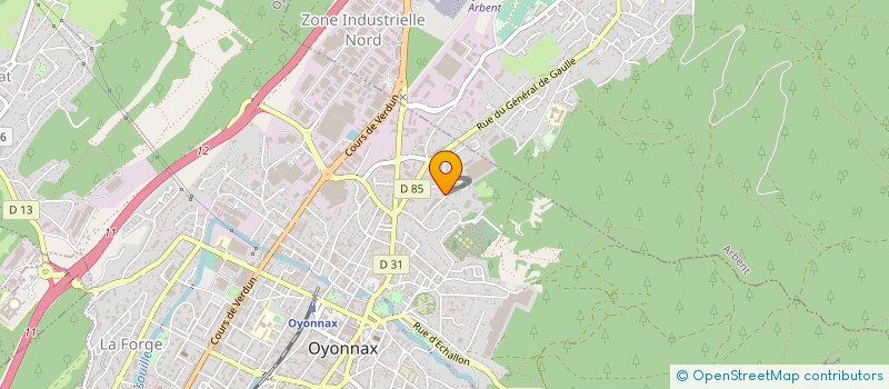 localisation de l'entreprise JOEY INVEST à OYONNAX
