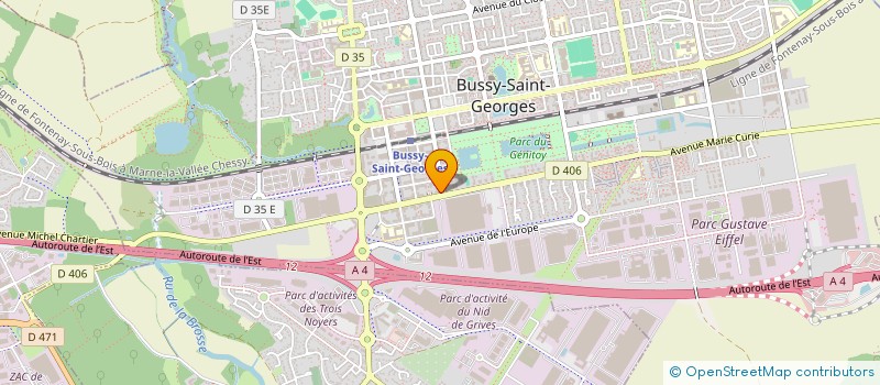 localisation de l'entreprise JOF IMMO  BUSSY-SAINT-GEORGES