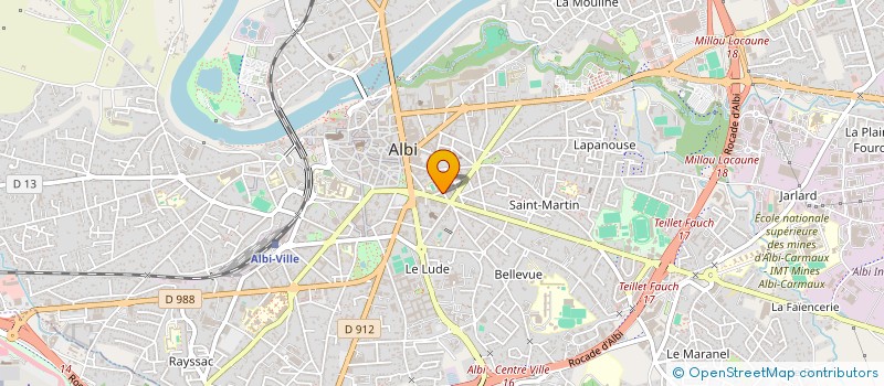 localisation de l'entreprise JOFA à ALBI