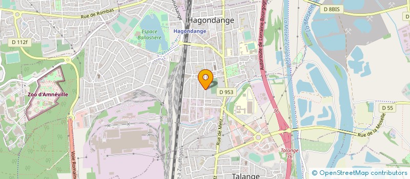 localisation de l'entreprise JOFER SARL à HAGONDANGE