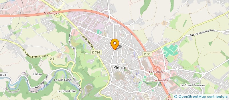 localisation de l'entreprise JOFFRE BINIC  PLERIN