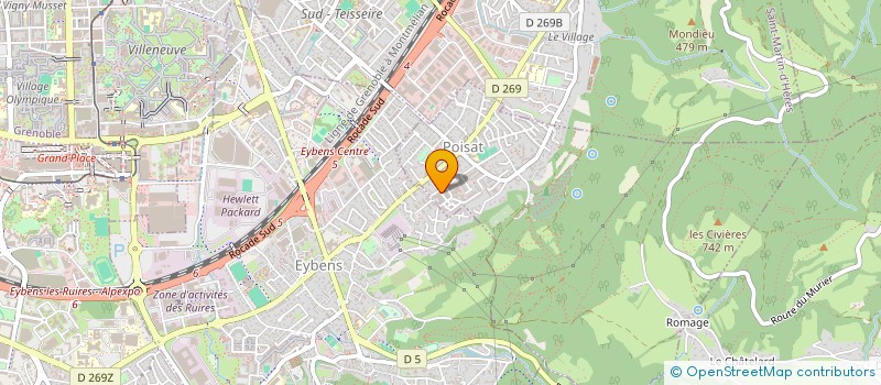 localisation de l'entreprise JOFFRE CASSABOIS INDUSTRIE  POISAT