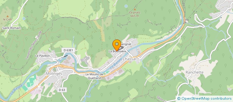 localisation de l'entreprise JOFFRIN 2  CHASSAL-MOLINGES