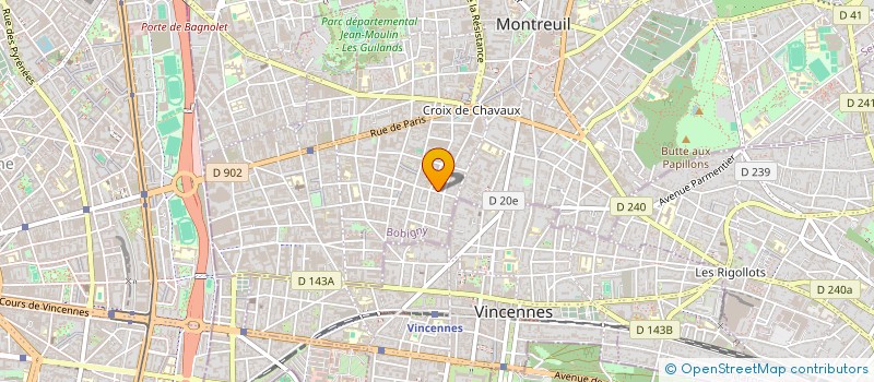 localisation de l'entreprise JOFFY à MONTREUIL