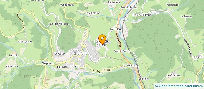 localisation de l'entreprise JOFH MONTAGNE  LAMURE-SUR-AZERGUES