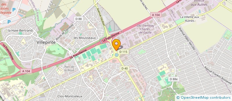 localisation de l'entreprise JOFO FRANCE à VILLEPINTE