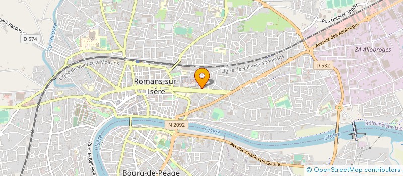 localisation de l'entreprise JOFRAN à ROMANS-SUR-ISERE
