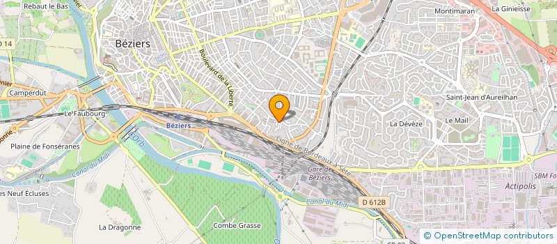 localisation de l'entreprise JOFRAN HABITAT à BEZIERS