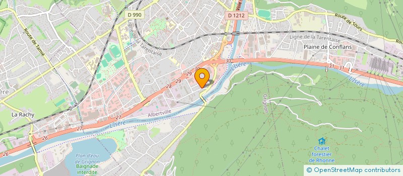 localisation de l'entreprise JOFREJI  ALBERTVILLE