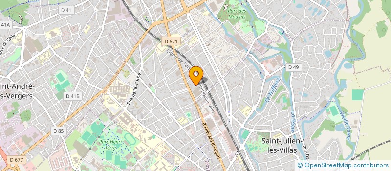localisation de l'entreprise JOFROID10 à TROYES