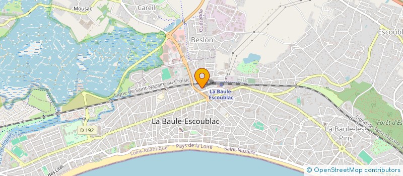 localisation de l'entreprise JOG ANIMATIONS à LA BAULE-ESCOUBLAC