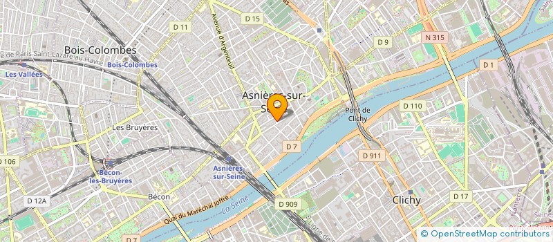 localisation de l'entreprise JOGA à ASNIERES-SUR-SEINE