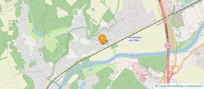 localisation de l'entreprise JOGALAU SARL  CHAMPAGNE-SUR-OISE