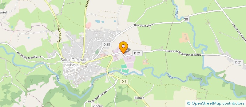 localisation de l'entreprise JOGAM SOUS-ENSEMBLES TOLERIE à SAINT-GERMAIN-LAVAL