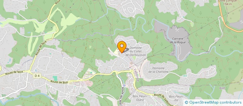 localisation de l'entreprise JOGAN  VALBONNE