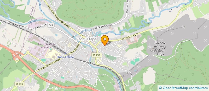 localisation de l'entreprise JOGERDIM à RAON-L'ETAPE