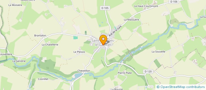 localisation de l'entreprise JOGGING CLUB ALPES MANCELLES  SAINT-GEORGES-LE-GAULTIER