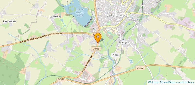 localisation de l'entreprise JOGGING D'ANDAINES à LA FERTE MACE
