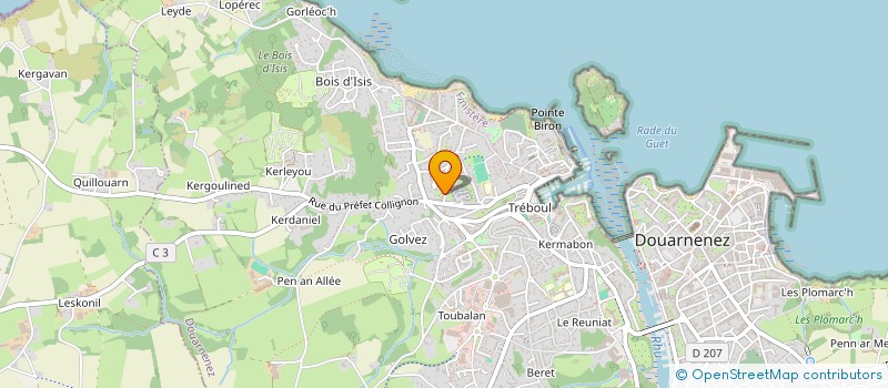 localisation de l'entreprise JOGICA  DOUARNENEZ