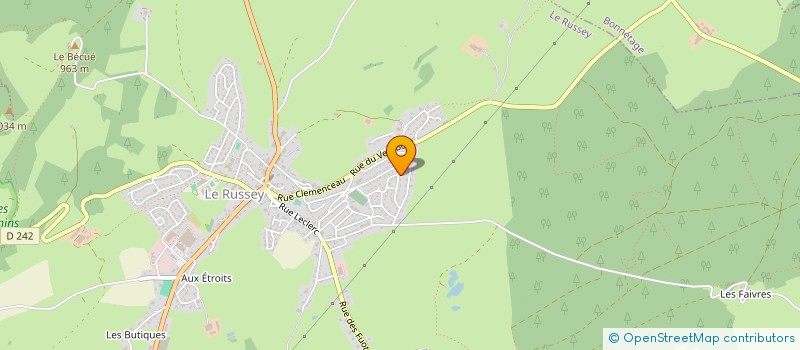 localisation de l'entreprise JOGIDAFR  LE RUSSEY