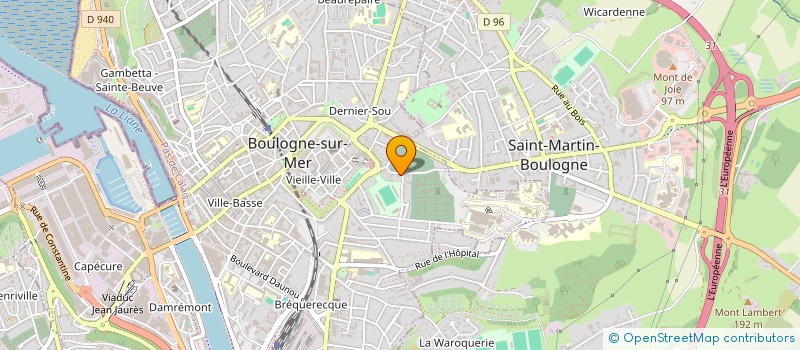 localisation de l'entreprise JOGO  BOULOGNE-SUR-MER