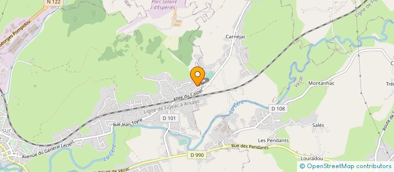 localisation de l'entreprise JOGUI ENERGIE à ARPAJON-SUR-CERE