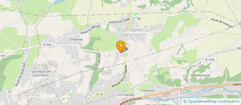 localisation de l'entreprise JOHAN  LA CHAPELLE-DE-LA-TOUR