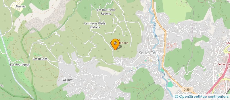 localisation de l'entreprise JOHAN à SOLLIES-TOUCAS
