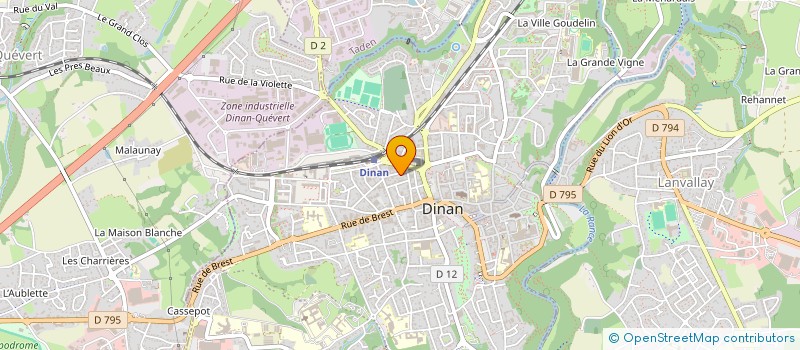 localisation de l'entreprise JOHAN à DINAN