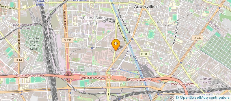 localisation de l'entreprise JOHANA à AUBERVILLIERS