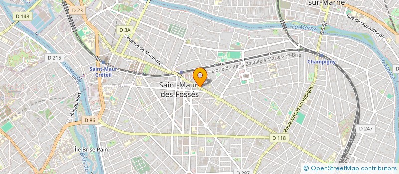 localisation de l'entreprise JOHANA à SAINT-MAUR-DES-FOSSES