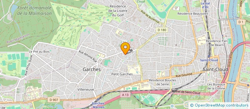 localisation de l'entreprise JOHANET HOLDING à GARCHES