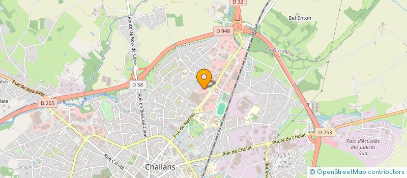 localisation de l'entreprise JOHANN COLLIN à CHALLANS