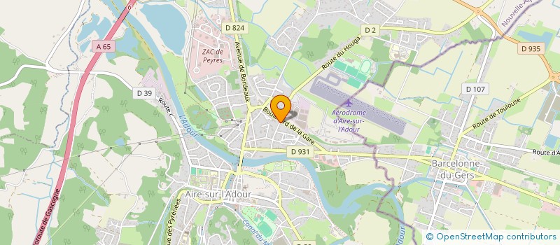 localisation de l'entreprise JOHDREY  AIRE-SUR-L'ADOUR