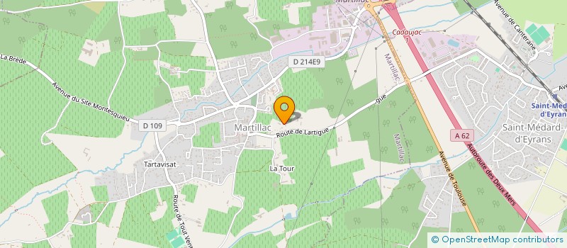 localisation de l'entreprise JOHENI  MARTILLAC