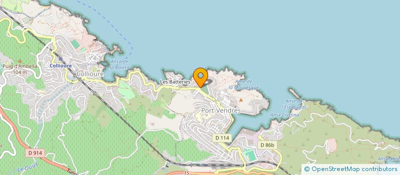 localisation de l'entreprise JOHN BRITTON ET BRONWYN RUTH  PORT-VENDRES