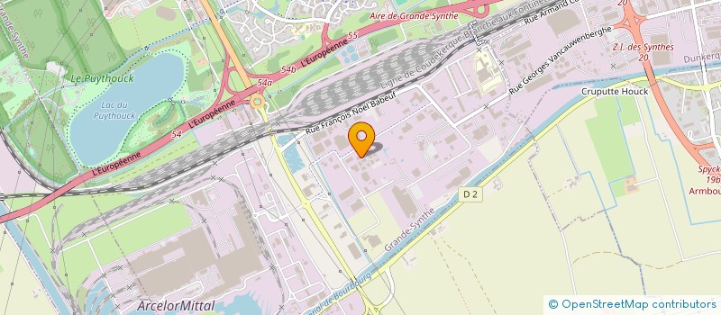 localisation de l'entreprise JOHN COCKERILL SERVICES MCF à GRANDE-SYNTHE